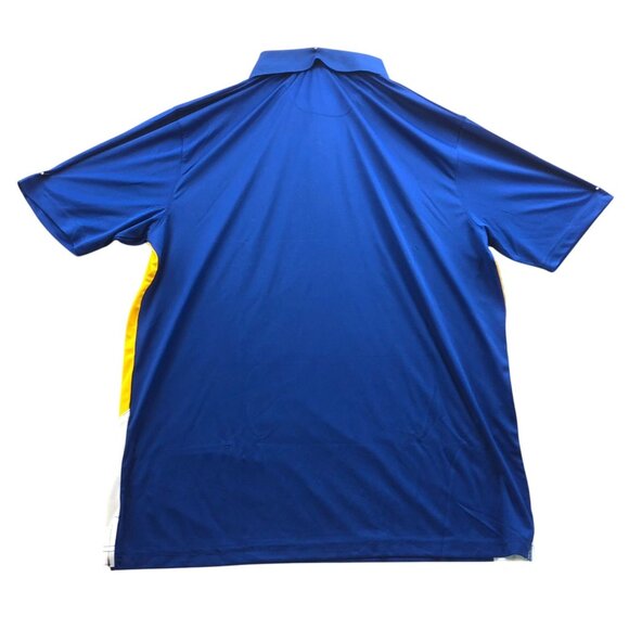 NWT Golden State Warriors Fanatics Men Polo Shirt Size XL Basketball Jersey Blue - Picture 2 of 11
